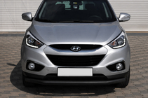 Hyundai IX-35 2010–2015 Přední ochranný rám ST008 Black (nerez) fotografie 2