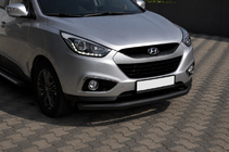 Hyundai IX-35 2010–2015 Přední ochranný rám ST008 Black (nerez) fotografie 3