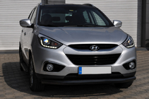 Hyundai IX-35 2010–2015 Přední ochranný rám ST008 Black (nerez) fotografie 4