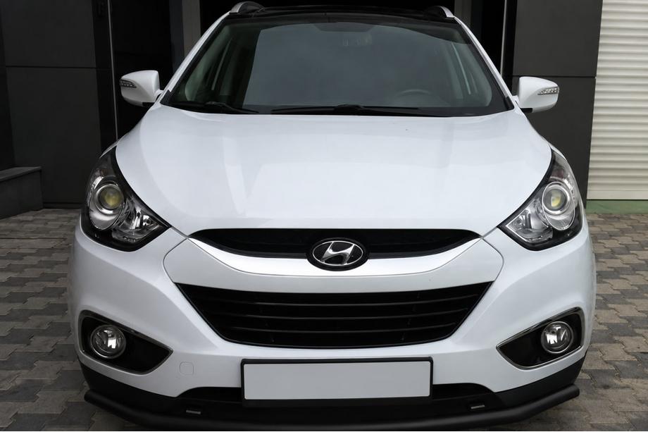 Hyundai IX-35 2010–2015 Přední ochranný rám ST008 Black (nerez) Image