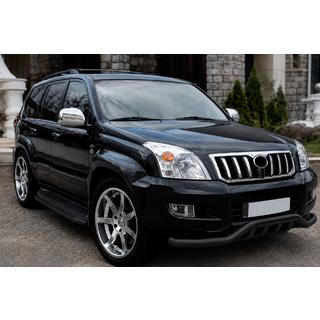 Přední ochranný rám ST011 Black (nerez.) Toyota Land Cruiser Prado 120 2002–2009