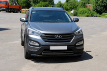 Hyundai Santa Fe 3 2012–2018 Přední ochranný rám ST014 Black (nerez) fotografie 3