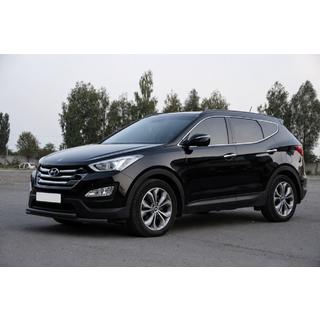 Přední ochranný rám ST014 Black (nerez) Hyundai Santa Fe 3 2012–2018 fotografie 2