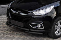 Hyundai IX-35 2010–2015 Přední ochranný rám ST014-1 Black (nerez) fotografie 1