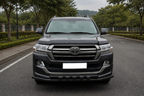 Toyota Land Cruiser 200 2007–2021 Přední ochranný rám ST015 Black (2015+, nerez) fotografie 1