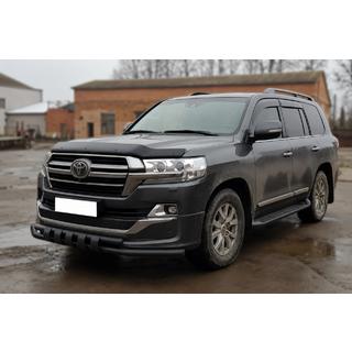 Přední ochranný rám ST015 Black (2015+, nerez) Toyota Land Cruiser 200 2007–2021 fotografie 3