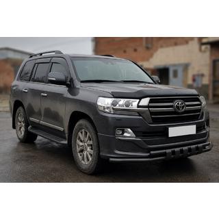 Přední ochranný rám ST015 Black (2015+, nerez) Toyota Land Cruiser 200 2007–2021 fotografie 2