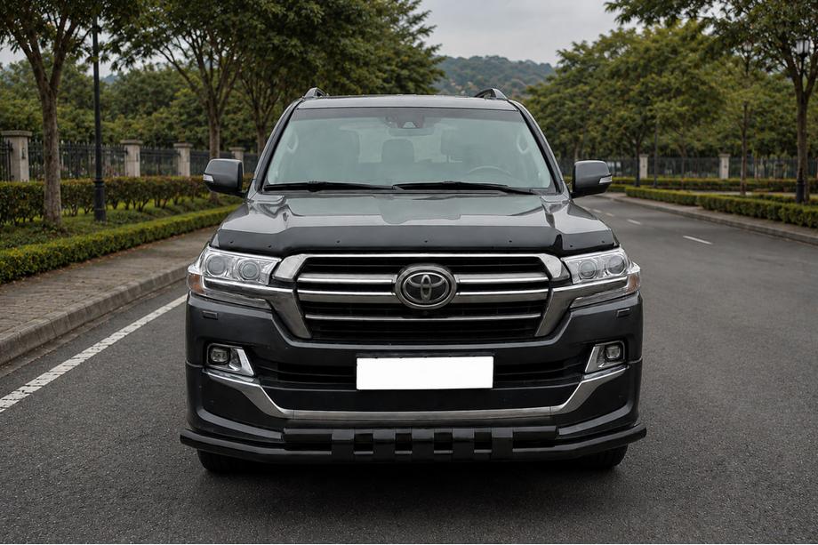 Toyota Land Cruiser 200 2007–2021 Přední ochranný rám ST015 Black (2015+, nerez) Image