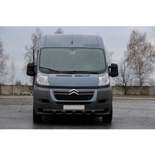 Přední ochranný rám ST015 Black (nerez) Fiat Ducato 2006–2025 fotografie 1
