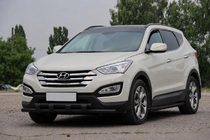 Hyundai Santa Fe 3 2012–2018 Přední ochranný rám ST015 Black (nerez) fotografie 2