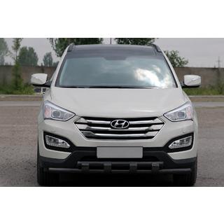 Přední ochranný rám ST015 Black (nerez) Hyundai Santa Fe 3 2012–2018 fotografie 1