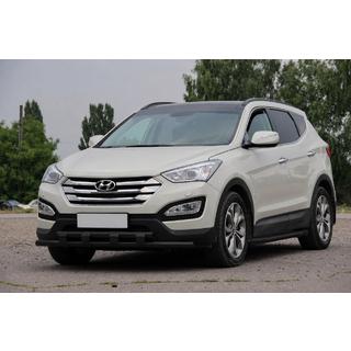Přední ochranný rám ST015 Black (nerez) Hyundai Santa Fe 3 2012–2018 fotografie 2