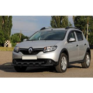 Přední ochranný rám ST015 Black (nerez) Renault Sandero 2013–2022 fotografie 1