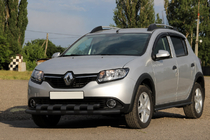 Dacia Sandero 2013–2020 Přední ochranný rám ST015 Black (nerez) fotografie 1