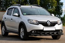 Dacia Sandero 2013–2020 Přední ochranný rám ST015 Black (nerez) fotografie 3