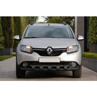 Přední ochranný rám ST015 Black (nerez) Dacia Sandero 2013–2020 fotografie 2