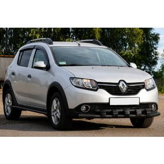 Přední ochranný rám ST015 Black (nerez) Dacia Sandero 2013–2020 fotografie 3
