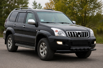 Toyota Land Cruiser Prado 120 2002–2009 Přední ochranný rám ST015 Black (nerez) fotografie 2