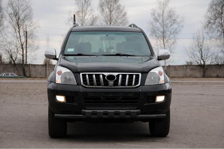 Toyota Land Cruiser Prado 120 2002–2009 Přední ochranný rám ST015 Black (nerez) Image