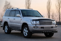 Toyota Land Cruiser 100 1998–2007 Přední ochranný rám ST015 Black (nerez) fotografie 3