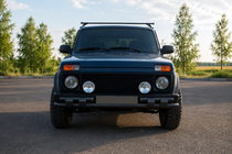 Lada Niva a Urban 1977– Přední ochranný rám ST015 Black (nerez) fotografie 1