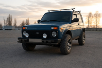 Lada Niva a Urban 1977– Přední ochranný rám ST015 Black (nerez) fotografie 2