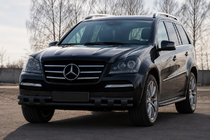 Mercedes GL třída X164 2006–2012 Přední ochranný rám ST015 Black (nerez) fotografie 1