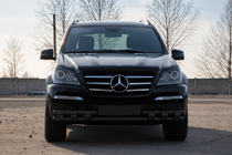 Mercedes GL třída X164 2006–2012 Přední ochranný rám ST015 Black (nerez) fotografie 2