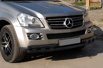 Mercedes GL třída X164 2006–2012 Přední ochranný rám ST015 Black (nerez) fotografie 3