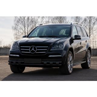 Přední ochranný rám ST015 Black (nerez) Mercedes GL třída X164 2006–2012 fotografie 1