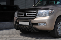 Toyota Land Cruiser 200 2007–2021 Přední ochranný rám WT002 Black (nerez) fotografie 3
