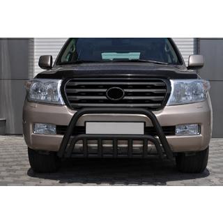 Přední ochranný rám WT002 Black (nerez) Toyota Land Cruiser 200 2007–2021 fotografie 1
