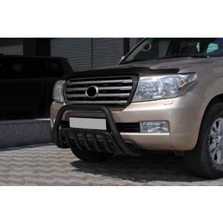 Přední ochranný rám WT002 Black (nerez) Toyota Land Cruiser 200 2007–2021 fotografie 3