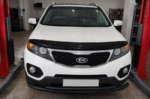 Kia Sorento II XM 2009–2014 Přední spodní ochranný rám Black (nerez) fotografie 1