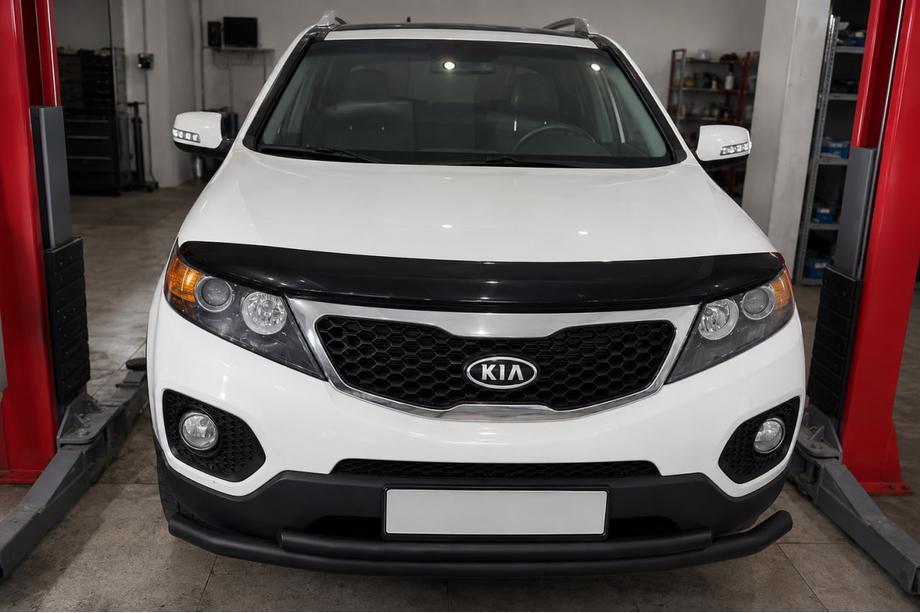 Kia Sorento II XM 2009–2014 Přední spodní ochranný rám Black (nerez) Image