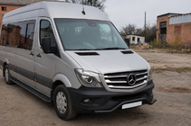 Mercedes Sprinter W906 2006–2018 Přední spodní ochranný rám MBSP.07.F3-04.6 Black (nerez) fotografie 2