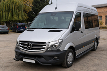 Mercedes Sprinter W906 2006–2018 Přední spodní ochranný rám MBSP.07.F3-04.6 Black (nerez) fotografie 1