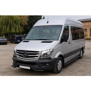 Přední spodní ochranný rám MBSP.07.F3-04.6 Black (nerez) Mercedes Sprinter W906 2006–2018 fotografie 1