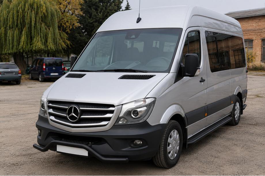 Mercedes Sprinter W906 2006–2018 Přední spodní ochranný rám MBSP.07.F3-04.6 Black (nerez) Image