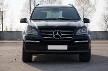 Mercedes GL třída X164 2006–2012 Přední ochranný rám ST008 Black (nerez) fotografie 1
