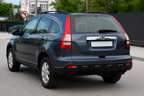 Honda CRV 2007–2011 Černé střešní ližiny (OEM) fotografie 1