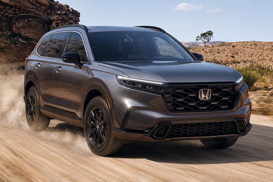 Honda CRV 2022– Integrované střešní ližiny černé OEM (ABS plast, montáž lepením) Image