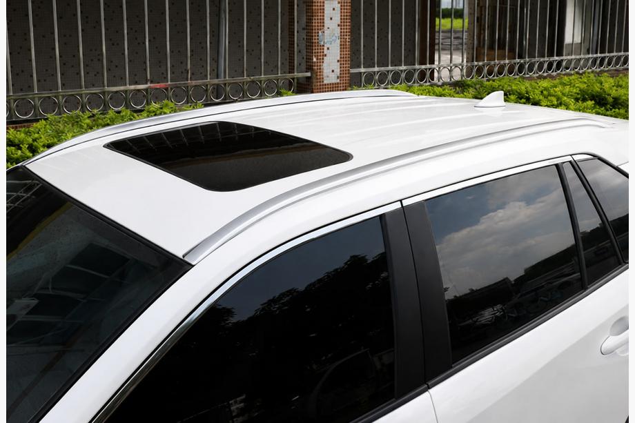 Toyota Rav 4 2019–2025 Integrované střešní podélníky chromované OEM (hliník, montáž lepením) Fotografie 1