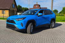 Toyota Rav 4 2019–2025 Integrované střešní podélníky černé OEM (ABS plast) fotografie 2