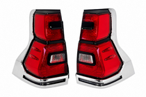 Toyota Land Cruiser Prado 150 2009–2023 Zadní LED světla Chrome V1 (2017-2023, 2 ks) fotografie 2