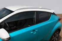 Toyota C-HR 2016–2023 Integrované střešní podélníky šedé OEM (ABS plast, montáž lepením) fotografie 2