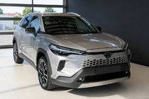 Toyota Corolla Cross 2020– Integrované střešní ližiny šedé OEM (hliník, lepená montáž) fotografie 1