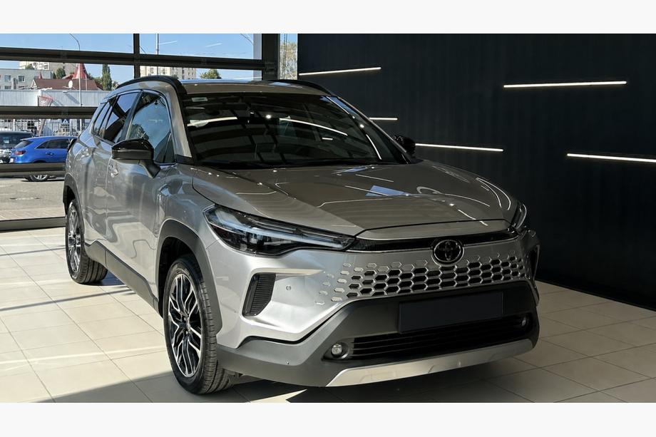 Toyota Corolla Cross 2020– Integrované střešní ližiny černé OEM (hliník, montáž lepením) Image