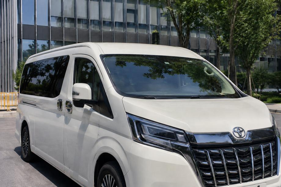 Toyota HiAce Integrované střešní podélníky šedé OEM (2019-, long, hliník, montáž lepením) Fotografie 2