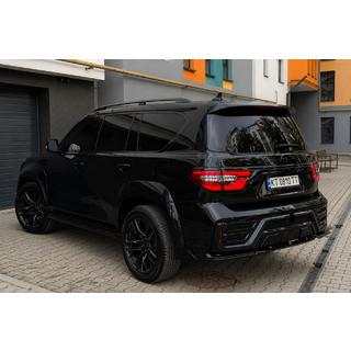 Střešní podélníky černé (hliník) Nissan Patrol Y62 2010–2024 fotografie 1